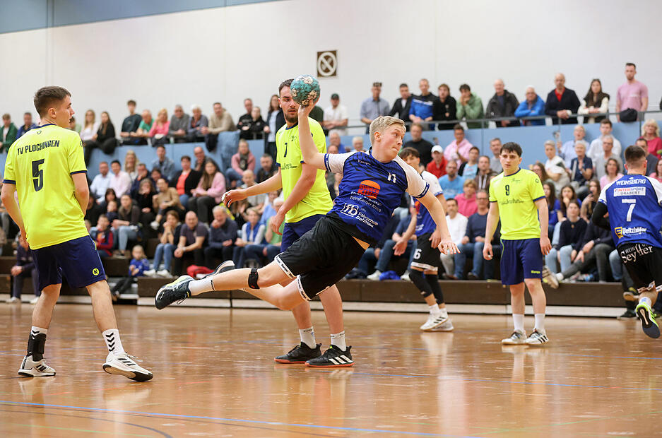 Benjamin Steinle beim Wurf.