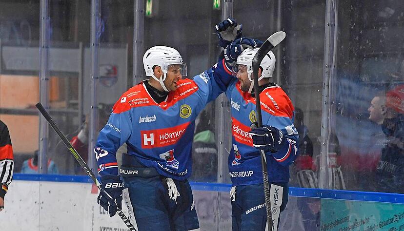 Die Heilbronner Falken bejubelten gegen die Passau Black Hawks ihren dritten Sieg in Folge.