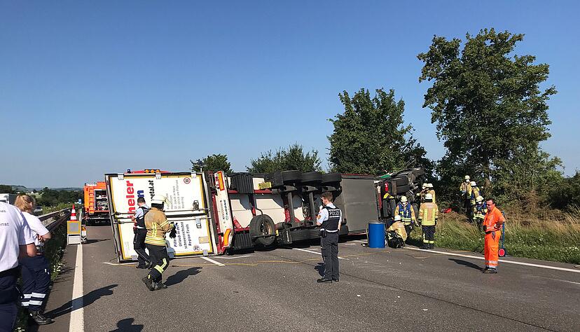 A6-Unfall bei Neuenstein