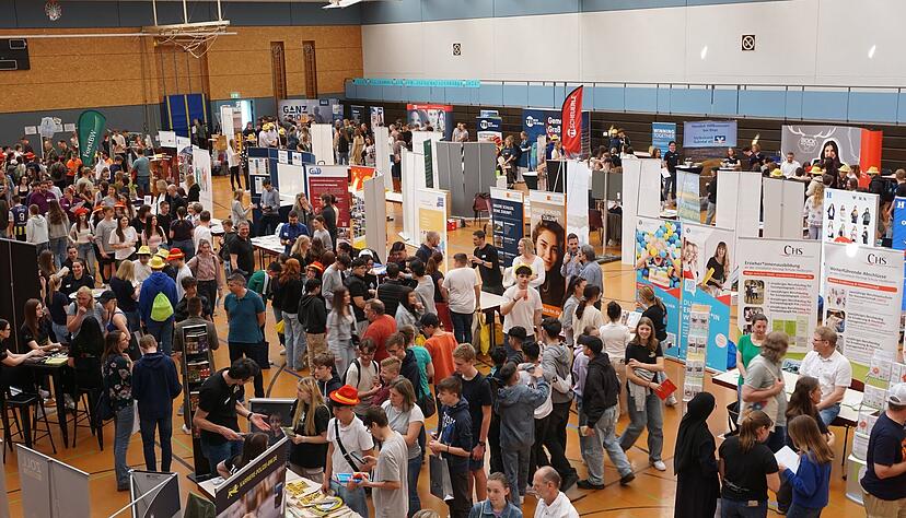 Die Job-Infob&ouml;rse, hier eine Aufnahme von 2024, richtet sich an alle Sch&uuml;ler aus dem Weinsberger Tal ab Klasse 7.