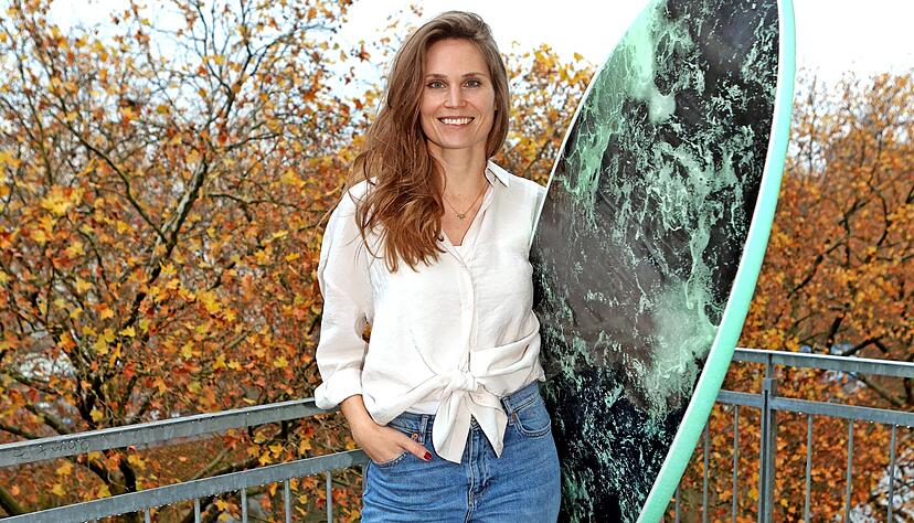 Das Surfbrett ist für Isabelle Müller-Pál Symbol der Freiheit und des Muts zur Veränderung.
