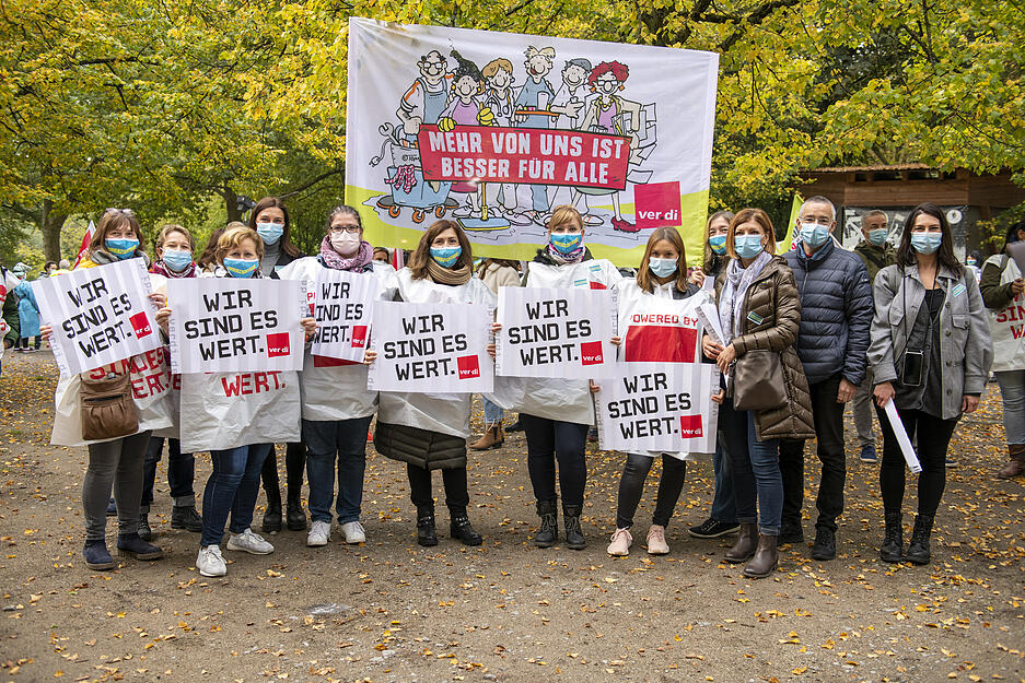 Verdi-Warnstreik in Heilbronn