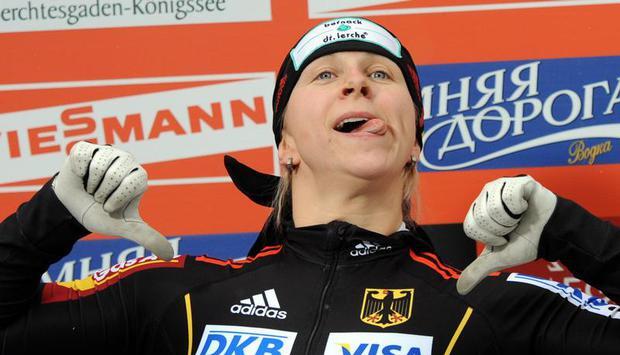Bobfahrerin Cathleen Martini hat sich den Gesamt-Weltcup gesichert. Foto: Tobias Hase