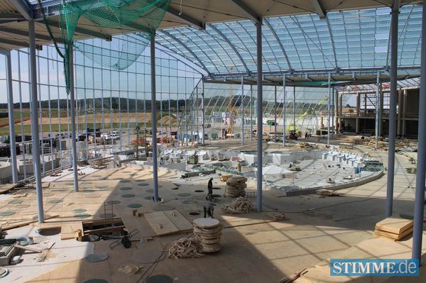 Bauarbeiten B&auml;derpark Sinsheim