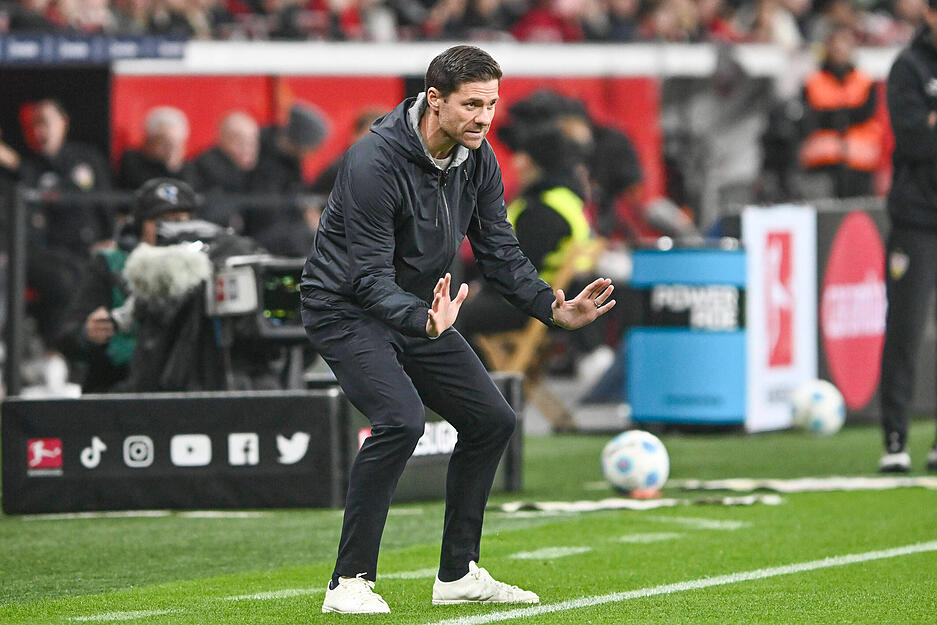 Leverkusens Meistertrainer Xabi Alonso dürfte mit der Leistung über lange Strecken zufrieden sein.