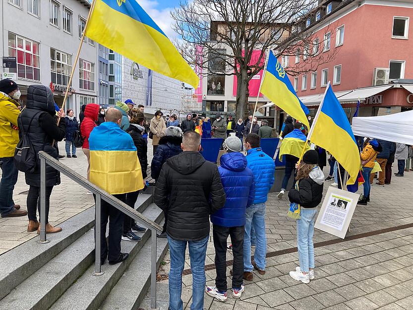 Demo "Solidarität mit der Ukraine" in Heilbronn Demo "Solidarität mit der Ukraine" in Heilbronn