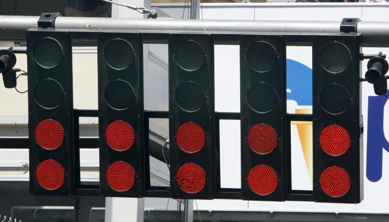 Die Startampel beim Grand Prix von Monaco.