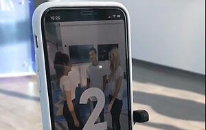 3 &minus; 2 &minus; 1 &minus; Los: Nat&uuml;rlich werden die Clips mit dem Handy gedreht.