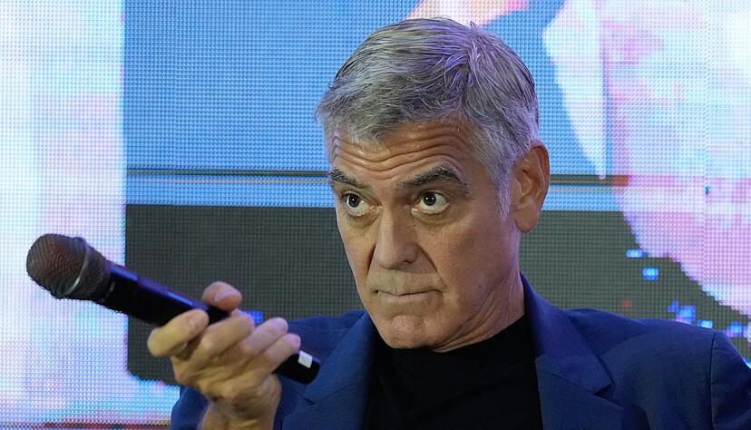 Hollywoodstar George Clooney ist nicht um eine Antwort verlegen, wenn der US-Pr&auml;sident gegen ihn schie&szlig;t. (Archivbild)
