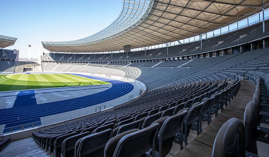 Spielort der EM 2024: Olympiastadion in  Berlin