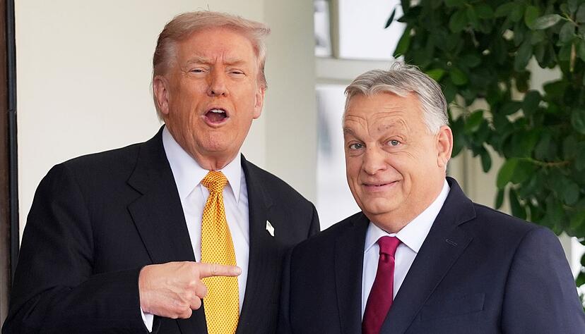 Trump betont bei Treffen immer sein gutes Verh&auml;ltnis zu Orban. (Archivbild)