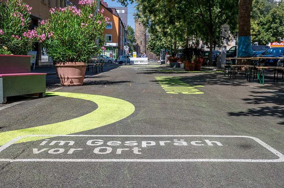 Aktion #SommerZone vor Ort in der Turmstraße