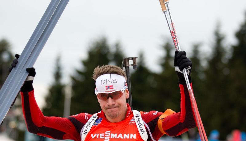 Beim Sieg des Norwegers Emil Hegle Svendsen in Ruhpolding spielten die deutschen Biathleten bloß eine Nebenrolle. Foto: Kay Nietfeld