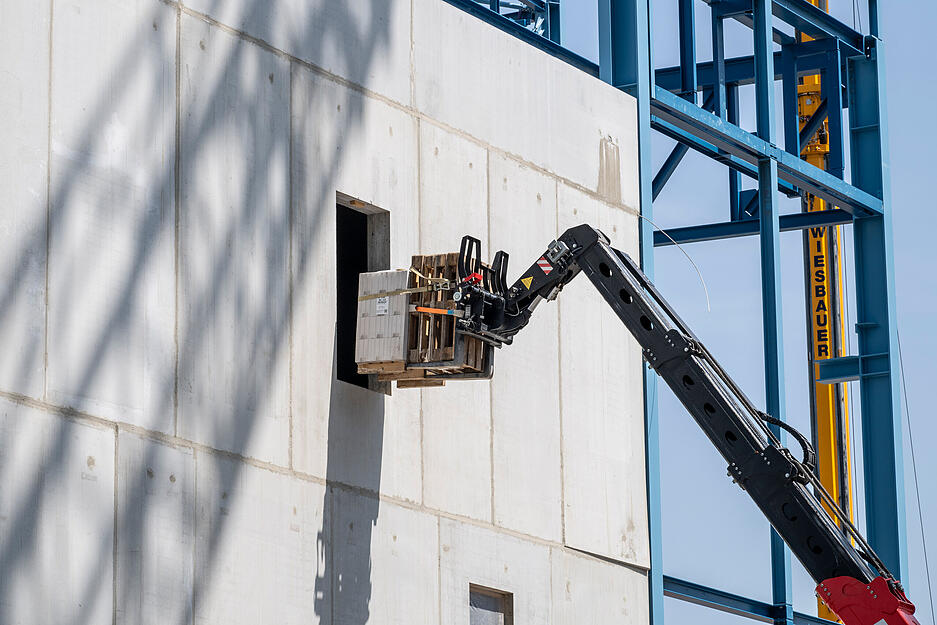 In Hochzeiten werden 1000 Arbeiter auf der EnBW-Baustelle des Heilbronner Kraftwerks beschäftigt sein.