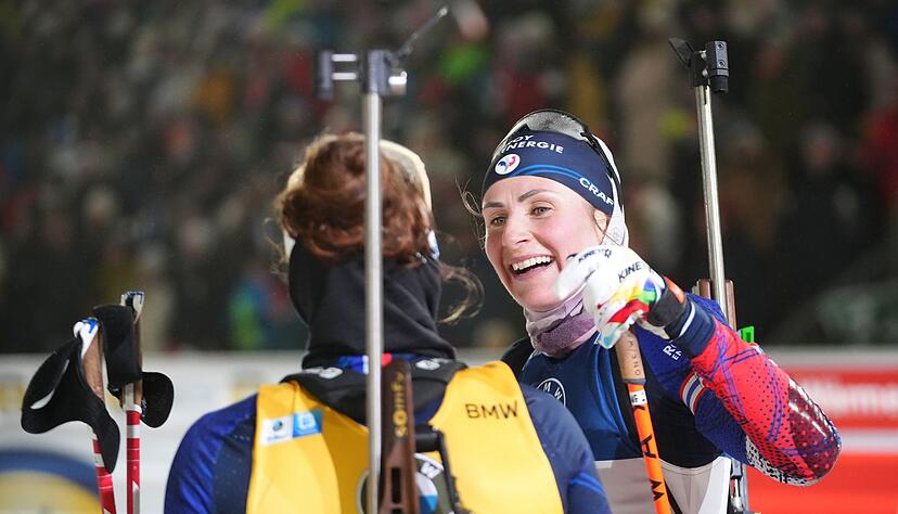 Nicht zu schlagen: Die beiden Franz&ouml;sinnen Justine Braisaz-Bouchet und Lou Jeanmonnot