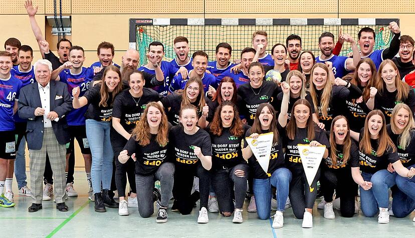 Zwei Titel in einer Saison: Sowohl die Männer als auch die Frauen der SG Degmarn-Oedheim holten in dieser Saison die Bezirksliga-Meisterschaft.
Fotos: Ralf Seidel