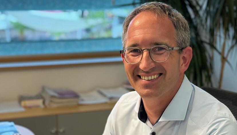 Seit knapp acht Jahren ist Sebastian Frei Oberbürgermeister in Bad Rappenau. Er tritt am 9. November wieder zur Wahl an.