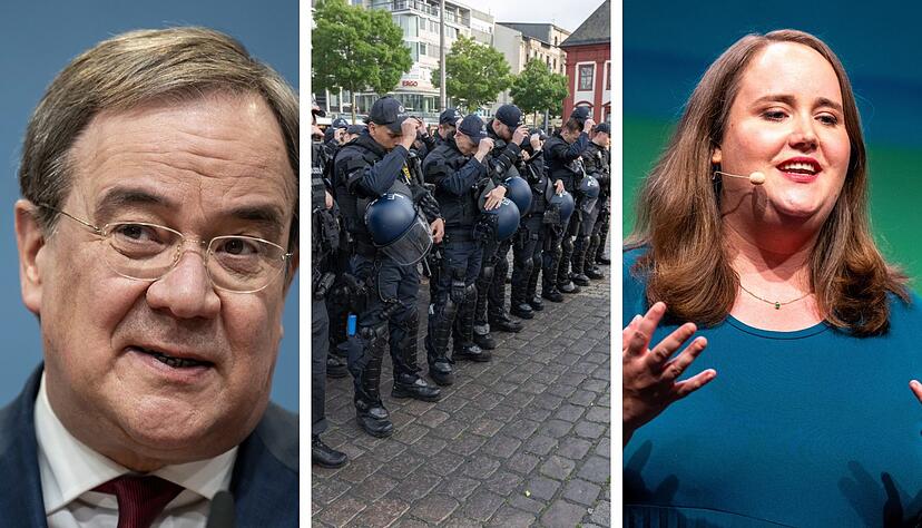 Armin Laschet (links) und Ricarda Lang (rechts) haben sich in einer ARD-Talkshow zu Islamismus geäußert. Armin Laschet (links) und Ricarda Lang (rechts) haben sich in einer ARD-Talkshow zu Islamismus geäußert.
