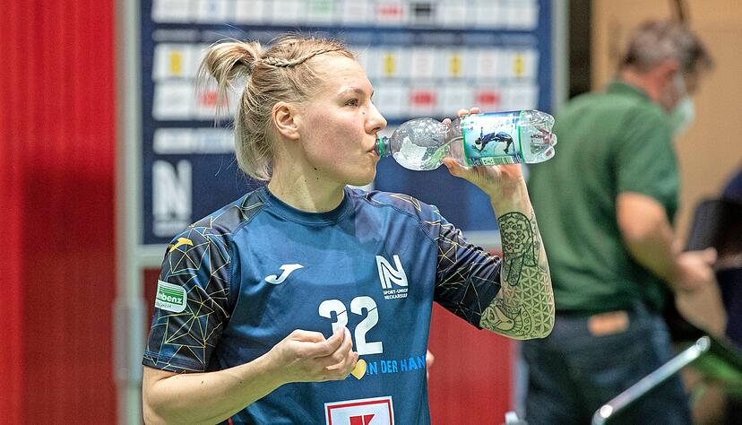 Sophie L&uuml;tke wei&szlig;, wie Erfolg im DHB-Pokal schmeckt. 2019 schaffte der Neckarsulmer Zugang mit dem SV Union Halle-Neustadt den Sprung ins Final Four.
Foto: Veigel