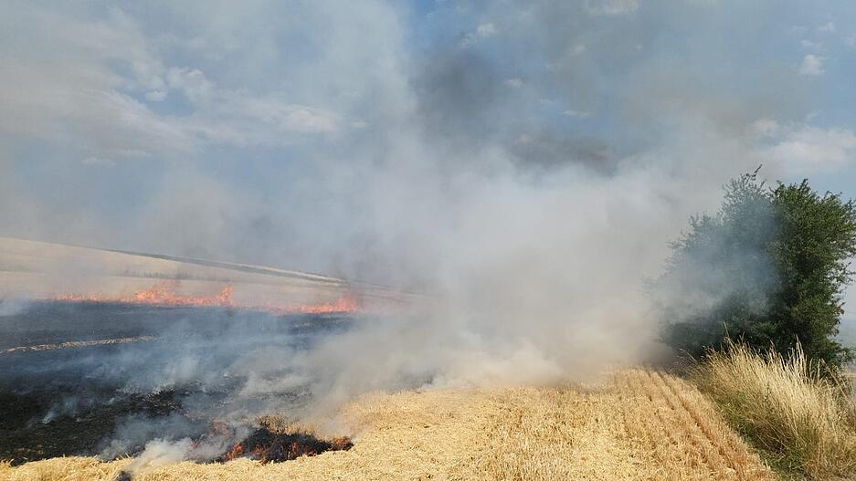 Flächenbrand bei Heilbronn