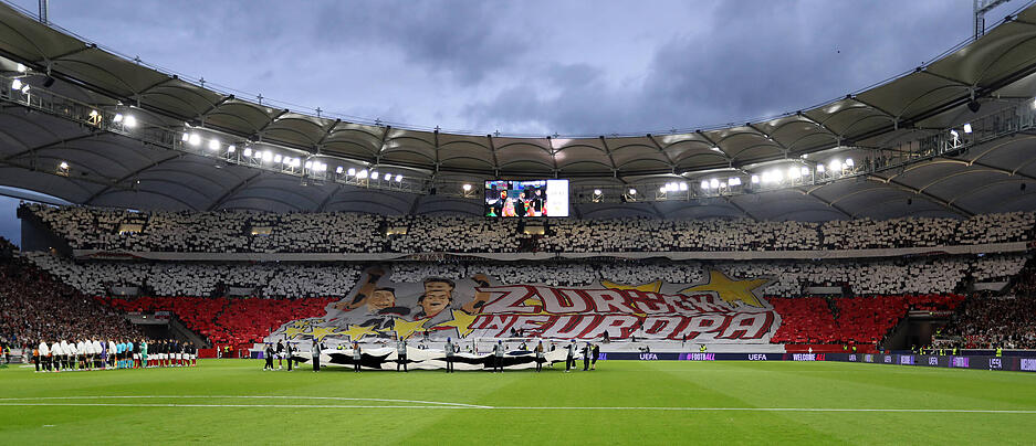Am zweiten Spieltag der Ligaphase empfing der VfB Stuttgart im eigenen Stadion mit toller Choreographie Sparta Prag.