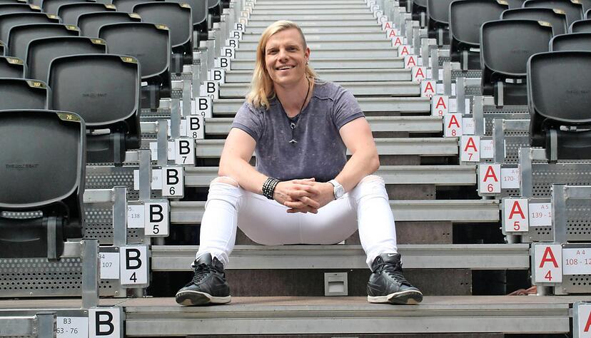 Martin Markert ist bei den Burgfestspielen in den Musicals "Hair" und "Der bewegte Mann" zu sehen. Im "G&ouml;tz"&uuml;bernimmt der 35-J&auml;hrige zwei Rollen.
Foto: Ranjo Doering