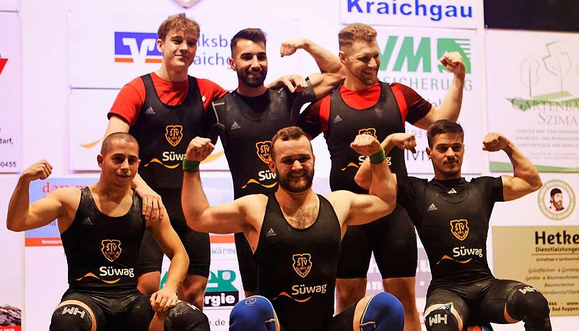 Alle starken Männer und Frauen des TSV Heinsheim haben dem Erstliga-Absteiger aus Bad Rappenau auch für die neue Zweitliga-Saison zugesagt.
Foto: Herbert Schmerbeck