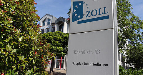 Symbolbild: Liegenschaftsansicht des Hauptzollamts Heilbronn in der Kastellstraße in Böckingen
Quelle: Hauptzollamt Heilbronn