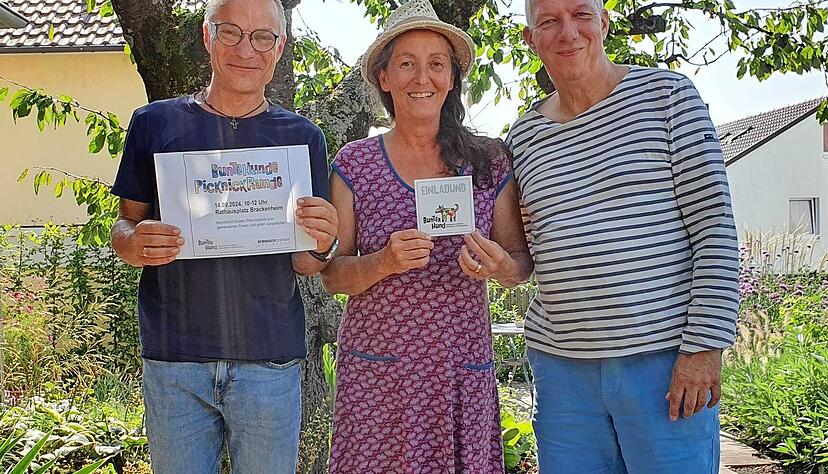 Felix Glaesser, Gudrun Mohacsi und Andreas Bachmann sind die Mitbegründer des neuen Netzwerks für Vielfalt und Demokratie „Bunter Hund“, das im Kern aus rund zehn Aktiven besteht. Jetzt werden Mitstreiter gesucht.
Foto: Linda Möllers Felix Glaesser, Gudrun Mohacsi und Andreas Bachmann sind die Mitbegründer des neuen Netzwerks für Vielfalt und Demokratie „Bunter Hund“, das im Kern aus rund zehn Aktiven besteht. Jetzt werden Mitstreiter gesucht.
Foto: Linda Möllers