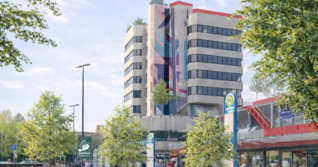 In der Stadt soll es "mobiles Gr&uuml;n" geben &ndash; wie hier an dem Busbahnhof vor dem Heilbronner Wollhaus.