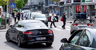Ein fortw&auml;hrendes &Auml;rgernis: Der Durchfahrtsverkehr in der Heilbronner Gerberstra&szlig;e sorgt seit Jahren f&uuml;r Diskussionen.