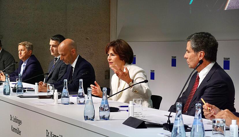 Nicola Leibinger-Kamm&uuml;ller, die Vorstandschefin des Laserspezialisten Trumpf, kommentiert die aktuellen Gesch&auml;ftsaussichten.