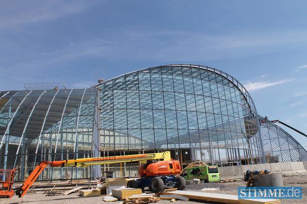 Bauarbeiten B&auml;derpark Sinsheim