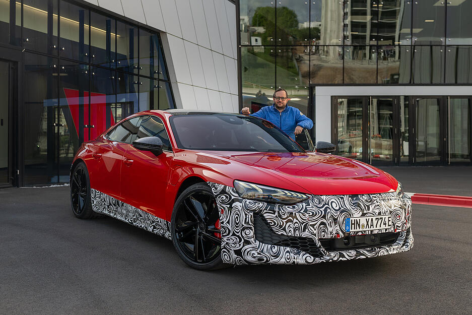Exklusive Fahrt mit dem geheimen Prototypen: Der Audi RS E-Tron GT aus Heilbronn Exklusive Fahrt mit dem geheimen Prototypen: Der Audi RS E-Tron GT aus Heilbronn