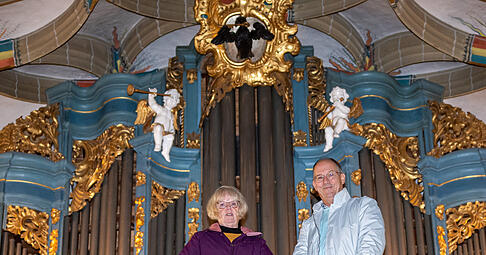 Am kommenden Wochenende steht die Johann-Adam-Ehrlich-Orgel einmal mehr im Zentrum. Renate Lüdeking-Schreiber und Uwe Krause freuen sich schon. Am kommenden Wochenende steht die Johann-Adam-Ehrlich-Orgel einmal mehr im Zentrum. Renate Lüdeking-Schreiber und Uwe Krause freuen sich schon.