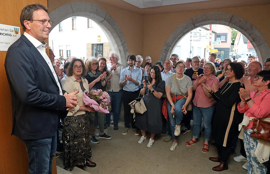 Harald Koppenh&ouml;fer hei&szlig;t der neue B&uuml;rgermeister von L&ouml;wenstein.