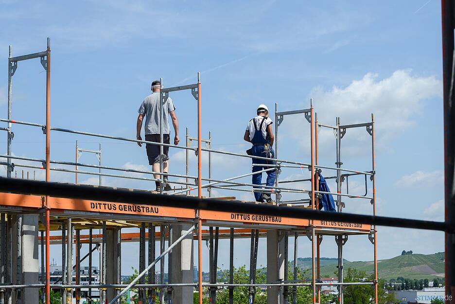 Baufortschritt auf Buga-Gelände Baufortschritt auf Buga-Gelände