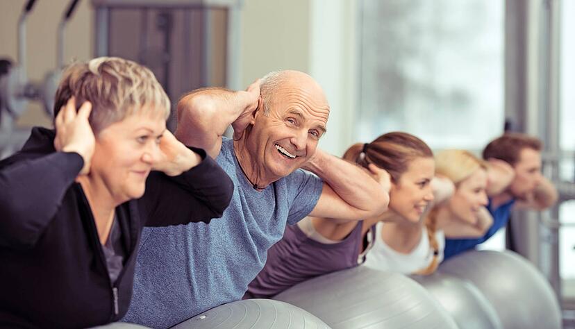 Rehasport gibt es auf Rezept. Das Angebot wird auf die verschiedenen Bedürfnisse der Teilnehmer abgestimmt.
Foto: contrastwerkstatt/stock.adobe.com Rehasport gibt es auf Rezept. Das Angebot wird auf die verschiedenen Bedürfnisse der Teilnehmer abgestimmt.
Foto: contrastwerkstatt/stock.adobe.com