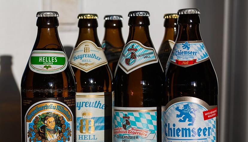 Schmeckt deutschlandweit gut: verschiedene Helle Biere aus Bayern. Schmeckt deutschlandweit gut: verschiedene Helle Biere aus Bayern.