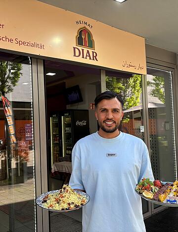 Vahid Abduollahi m&ouml;chte die Heilbronner mit Gerichten aus seiner Heimat &uuml;berzeugen.