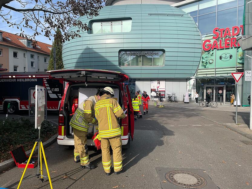 Feuerwehreinsatz in der Stadtgalerie