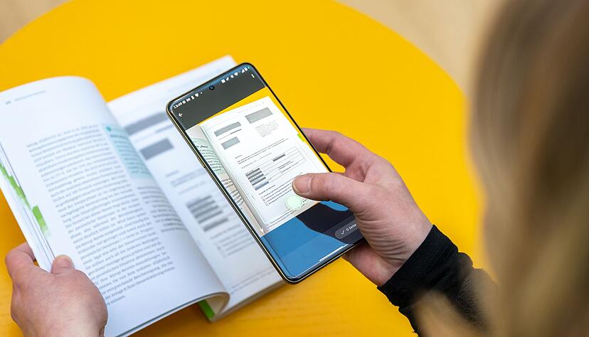 Einfach den gew&uuml;nschten Bereich abfotografieren, dann &uuml;bernimmt Fairscan automatisch Zuschnitt und Bildoptimierung.