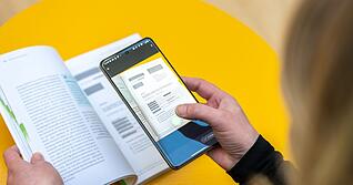 Einfach den gew&uuml;nschten Bereich abfotografieren, dann &uuml;bernimmt Fairscan automatisch Zuschnitt und Bildoptimierung.