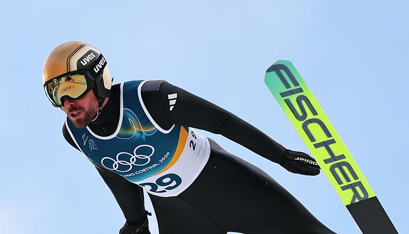 Johannes Rydzek pr&auml;sentierte sich im Training verbessert.