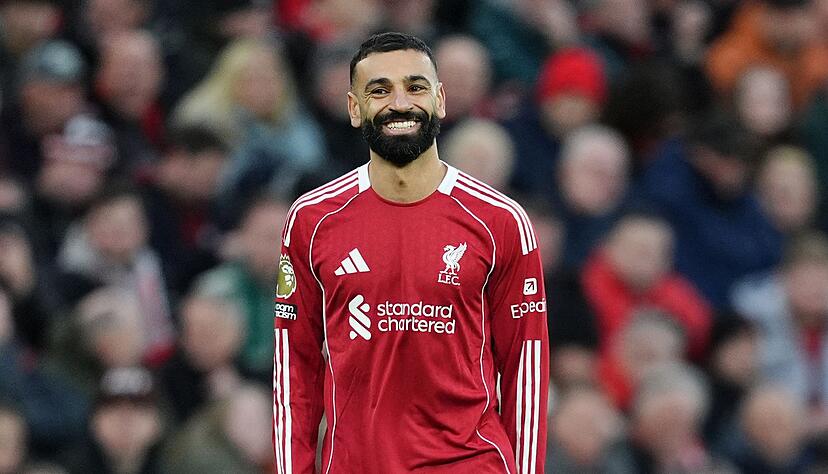 Hat wieder gut lachen: Mohamed Salah Hat wieder gut lachen: Mohamed Salah