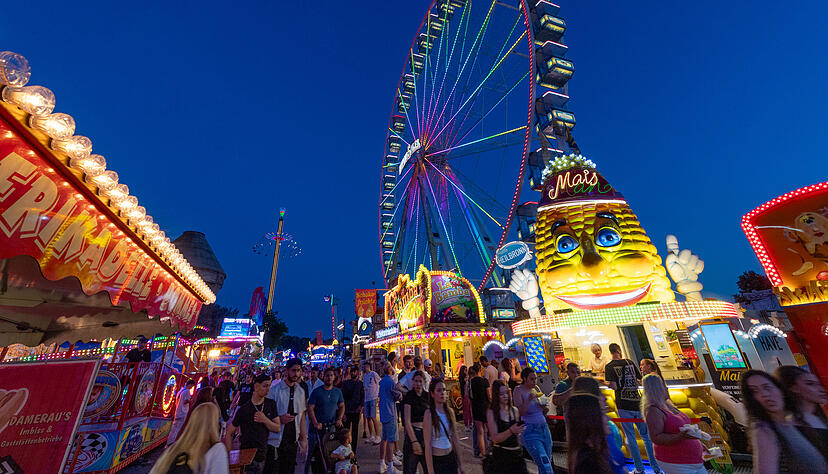 Rummel auf der Theresienwiese: Von Freitag bis Sonntag, 5. bis 14. Juli, findet das 85. Heilbronner Volksfest statt. Rummel auf der Theresienwiese: Von Freitag bis Sonntag, 5. bis 14. Juli, findet das 85. Heilbronner Volksfest statt.