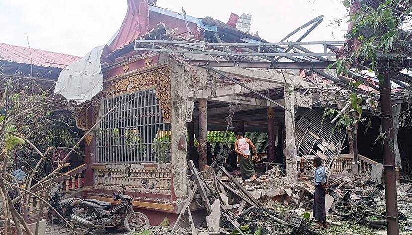 Die Junta fliegt regelm&auml;&szlig;ig schwere Luftangriffe auf die eigene Bev&ouml;lkerung. (Archivbild)