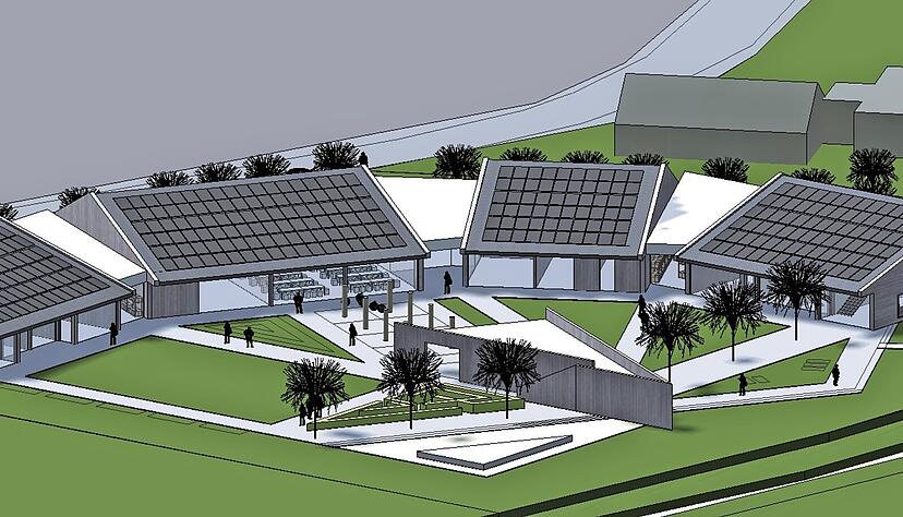 Die architektonische Planung fand Anklang bei Kindergarten-Verantwortlichen und Räten. Die vielen offenen Fragen, die es zum Projekt gibt, sollen jedoch zunächst weiter erörtert werden.
Visualisierung: Architekturbüro Die architektonische Planung fand Anklang bei Kindergarten-Verantwortlichen und Räten. Die vielen offenen Fragen, die es zum Projekt gibt, sollen jedoch zunächst weiter erörtert werden.
Visualisierung: Architekturbüro