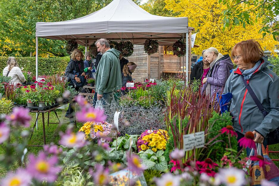 Herbstmarkt im Botanischen Obstgarten in Heilbronn.
