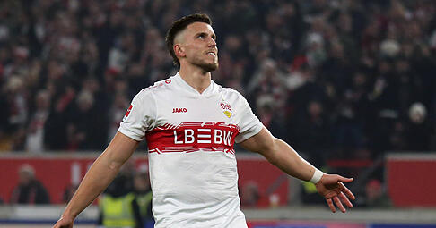 Ermedin Demirovic stand gegen Eintracht Frankfurt erstmals nach seiner Verletzung in der VfB-Startelf &ndash; und traf direkt.